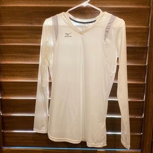 White Mizuno Volleyball Top